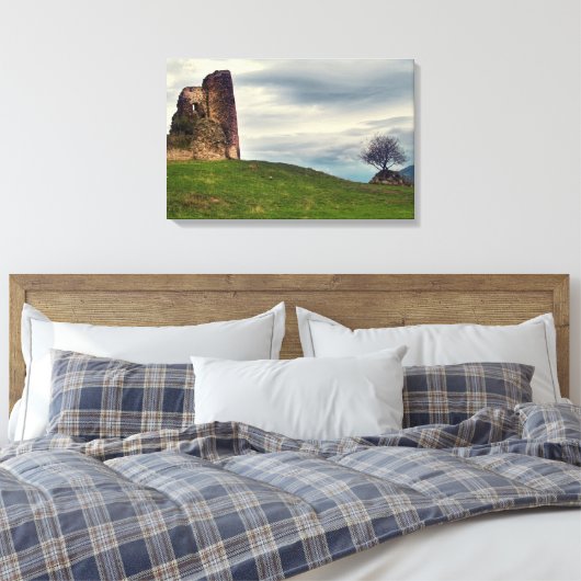 Georgisch landschap canvas afdruk (Insitu (Slaapkamer))