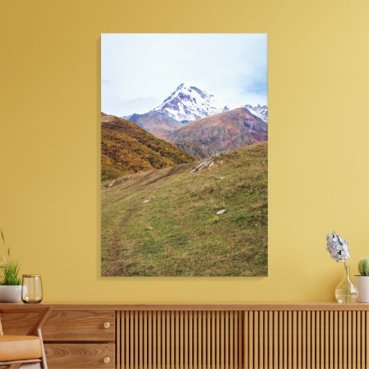 Georgisch landschap canvas afdruk (Insitu (Woonkamer))