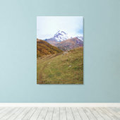 Georgisch landschap canvas afdruk (Insitu (Houten vloer))