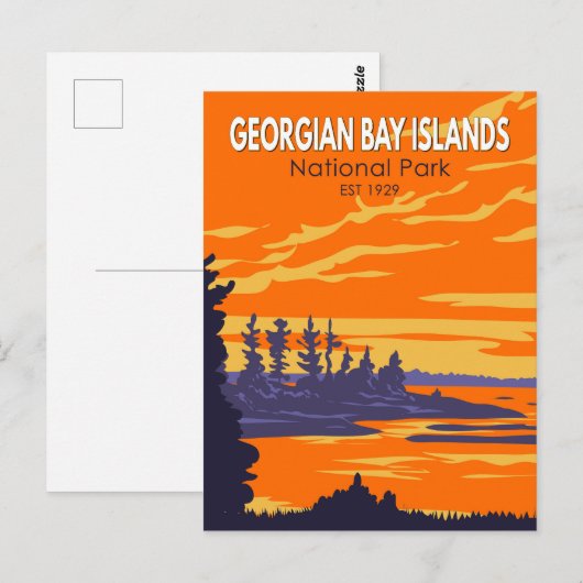 Georgisch natuurpark Canada  Briefkaart (Voorkant / Achterkant)