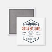 Georgisch natuurpark Canada  Magneet (Voorkant / Achterkant)