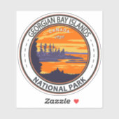 Georgisch natuurpark Canada  Sticker (Vel)