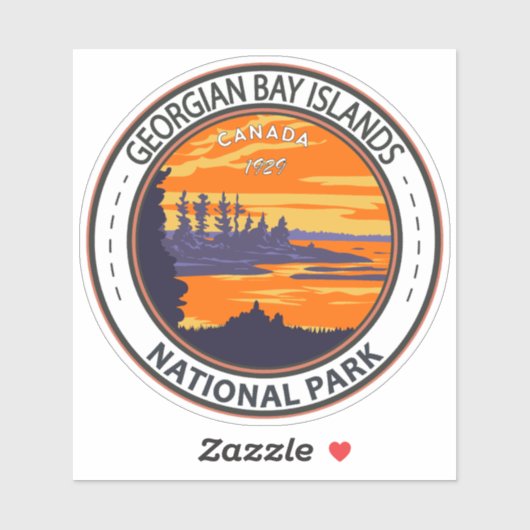 Georgisch natuurpark Canada  Sticker (Vel)