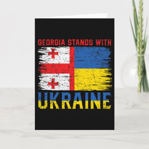 Georgisch-Oekraïense Vlag Vlag - Bevriende Landen Kaart