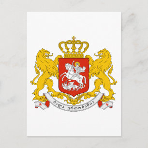 Georgisch officieel symbool voor wapenheraldry briefkaart