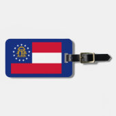 Georgisch vlaggenstaatontwerp bagagelabel (Voorkant horizontaal)