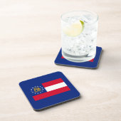 Georgisch vlaggenstaatontwerp bier onderzetter (Rechterzijde)