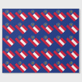 Georgisch vlaggenstaatontwerp cadeaupapier (Vlak)