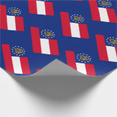 Georgisch vlaggenstaatontwerp cadeaupapier (Hoek)