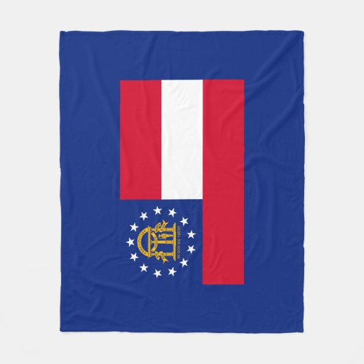 Georgisch vlaggenstaatontwerp fleece deken (Voorkant)