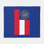 Georgisch vlaggenstaatontwerp fleece deken (Voorkant (Horizontaal))