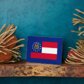 Georgisch vlaggenstaatontwerp fotoplaat (Zijkant)