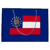 Georgisch vlaggenstaatontwerp groot cadeauzakje (Achterkant)