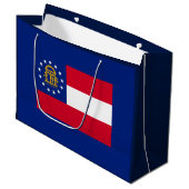 Georgisch vlaggenstaatontwerp groot cadeauzakje (Voorkant Gekanteld)