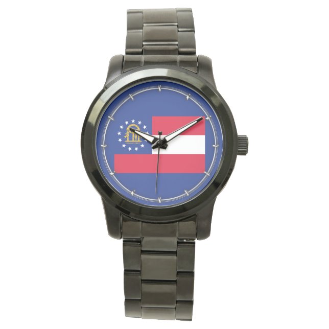 Georgisch vlaggenstaatontwerp horloge (Voorkant)