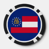 Georgisch vlaggenstaatontwerp poker chips (Achterkant)