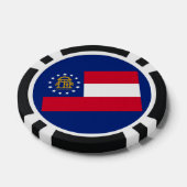 Georgisch vlaggenstaatontwerp poker chips (Enkel)