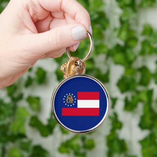 Georgisch vlaggenstaatontwerp sleutelhanger (Hand)