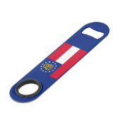 Georgisch vlaggenstaatontwerp speed flessenopener (Voorkant Gekanteld)