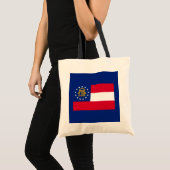 Georgisch vlaggenstaatontwerp tote bag (Voorkant (product))