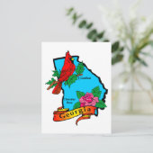 Georgische cadeaus en T - shirts voor kinderen, vo Briefkaart (Staand voorkant)