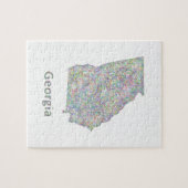 Georgische kaart legpuzzel (Horizontaal)