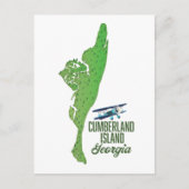 Georgische kaart op het eiland Cumberland (Voorkant)