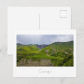 Georgische Kaukasus bergen Landscape Natuur Briefkaart (Voorkant / Achterkant)