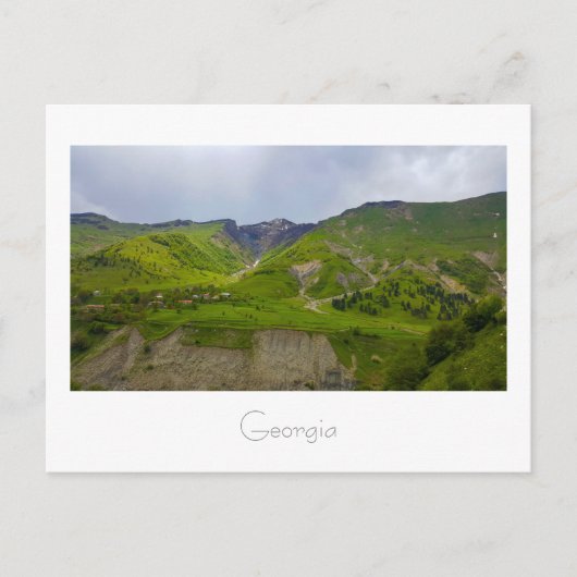 Georgische Kaukasus bergen Landscape Natuur Briefkaart (Voorkant)