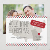 Georgische kerstkaartje voor de feestdag feestdagenkaart (Voorkant / Achterkant)