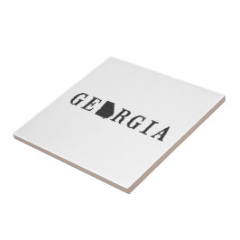 Georgische naam met State Shaped Letter Tegeltje