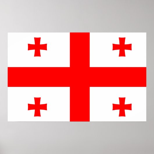 Georgische nationale vlag poster (Voorkant)