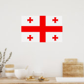 Georgische nationale vlag poster (Keuken)