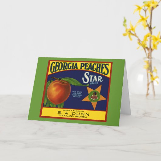 Georgische perziken kaart (Gele Bloem)