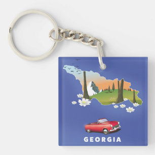 Georgische reisposter sleutelhanger