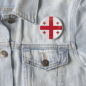 Georgische ronde pictogramvlag button 5,7 cm (In situ)