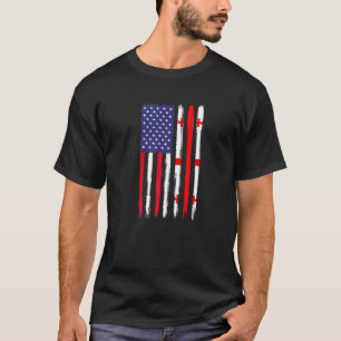 Georgische roots Half Amerikaanse vlag Patriottisc T-shirt