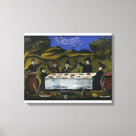 Georgische schilder Niko Pirosmani Canvas Afdruk (Voorkant)