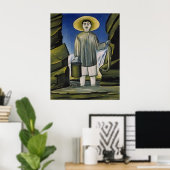 Georgische schilder Niko Pirosmani Poster (Thuiskantoor)