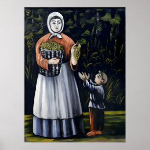 Georgische schilder Niko Pirosmani schilderijen Poster