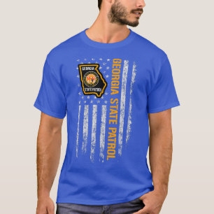 Georgische staat Patrol Amerikaanse vlag T-shirt