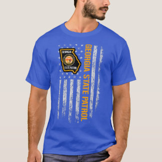 Georgische staat Patrol Amerikaanse vlag T-shirt