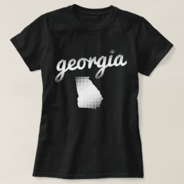 Georgische staat wit t-shirt