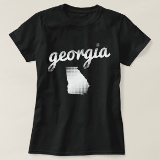 Georgische staat wit t-shirt