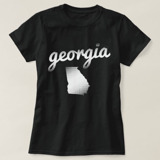 Georgische staat wit t-shirt (Design voorkant)