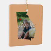 Georgische staatfoto, naam van de stad keramisch ornament (Rechts)