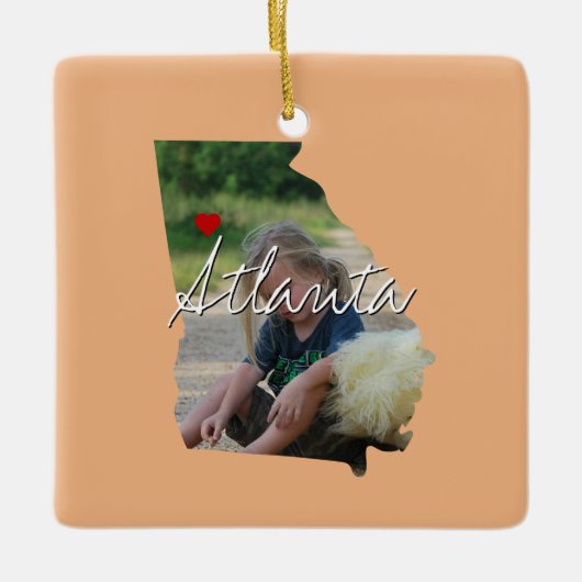 Georgische staatfoto, naam van de stad keramisch ornament (Voorkant)