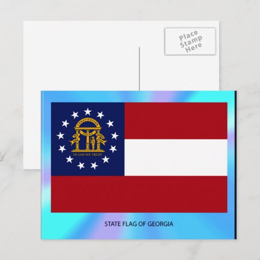 Georgische staatsvlag briefkaart (Voorkant / Achterkant)