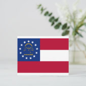 Georgische staatsvlag briefkaart (Staand voorkant)