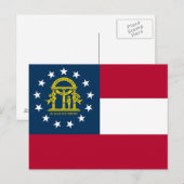 Georgische staatsvlag briefkaart (Voorkant / Achterkant)